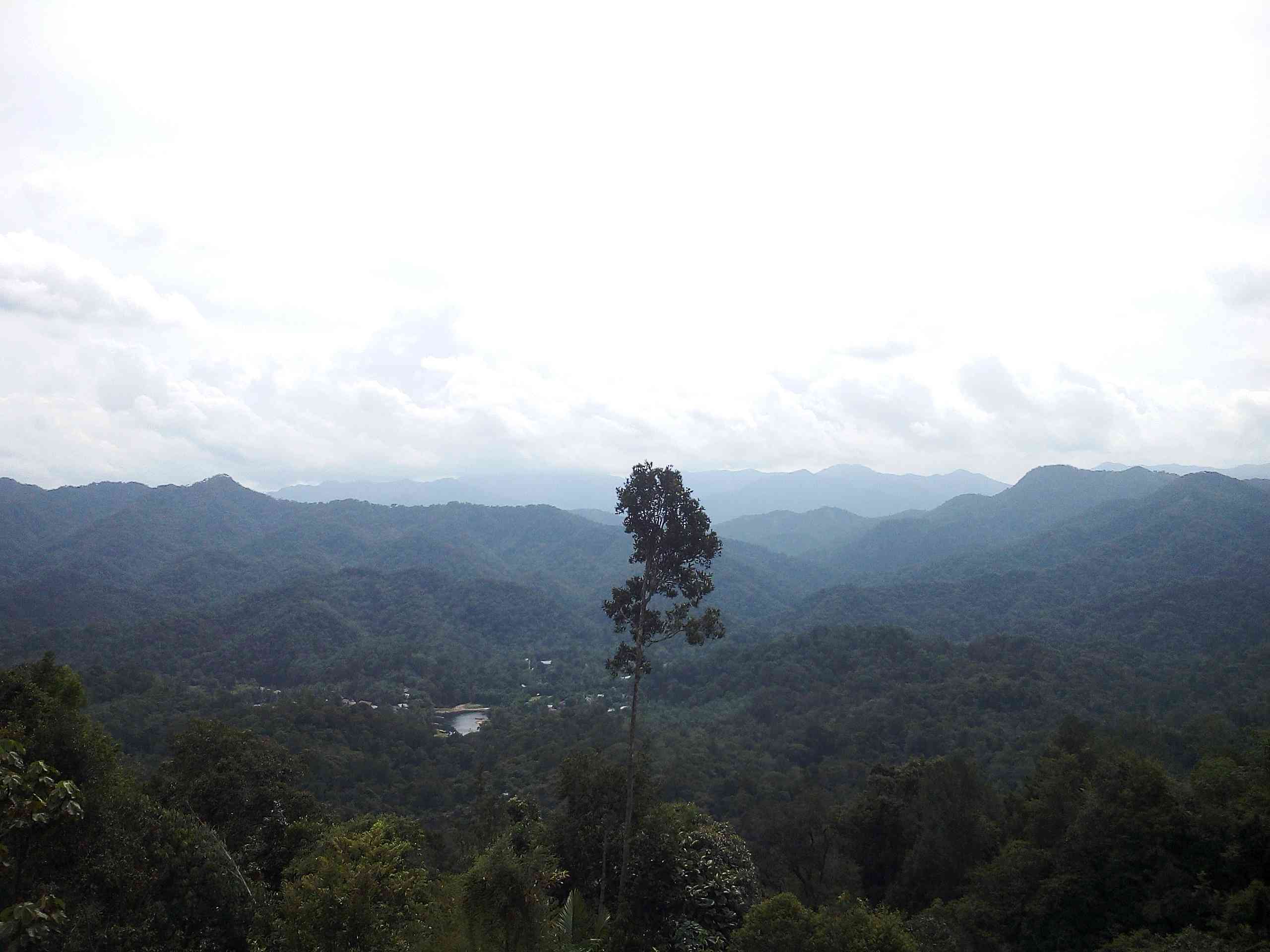 Pesona Alam Rimbang Baling, terlihat Desa Koto Lamo dari perbukitan. Foto: Sofiah.