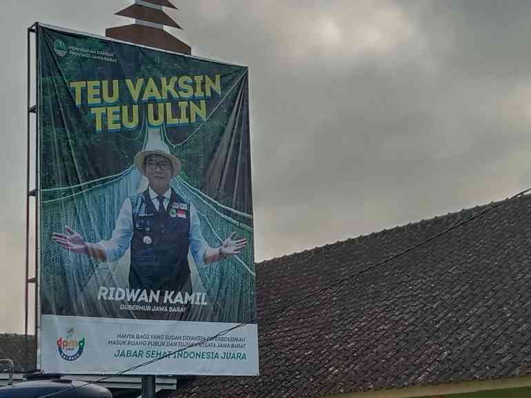 Spanduk Ridwan Kamil Gubernur Jabar/dokpri