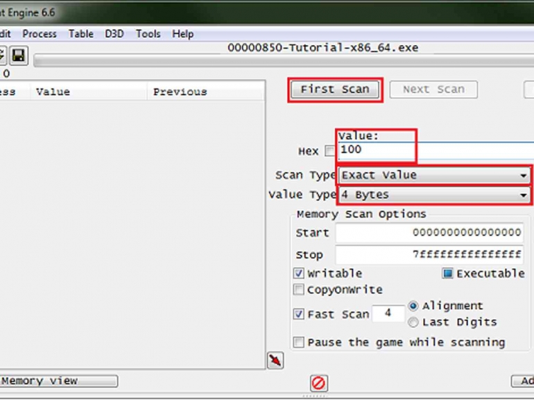 Sumber: Cheat Engine