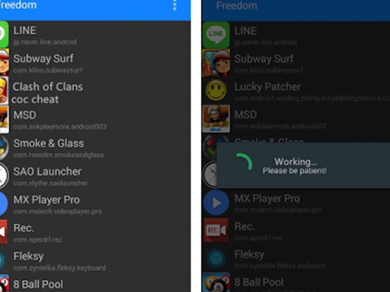 Sumber: Freedom APK
