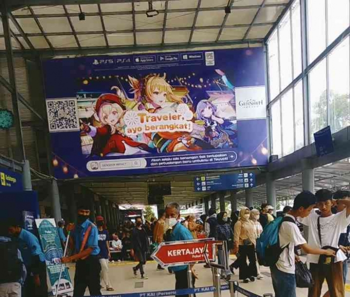 Suasana mudik lebih awal di Stasiun Pasar Senen masih relatif sepi| Dokumentasi pribadi