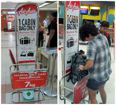 Timbanglah dan ukurlah barang anda sebelum membawanya agar terhindar dari pembayaran tambahan (dok foto: mantrasenja.blogspot.com)