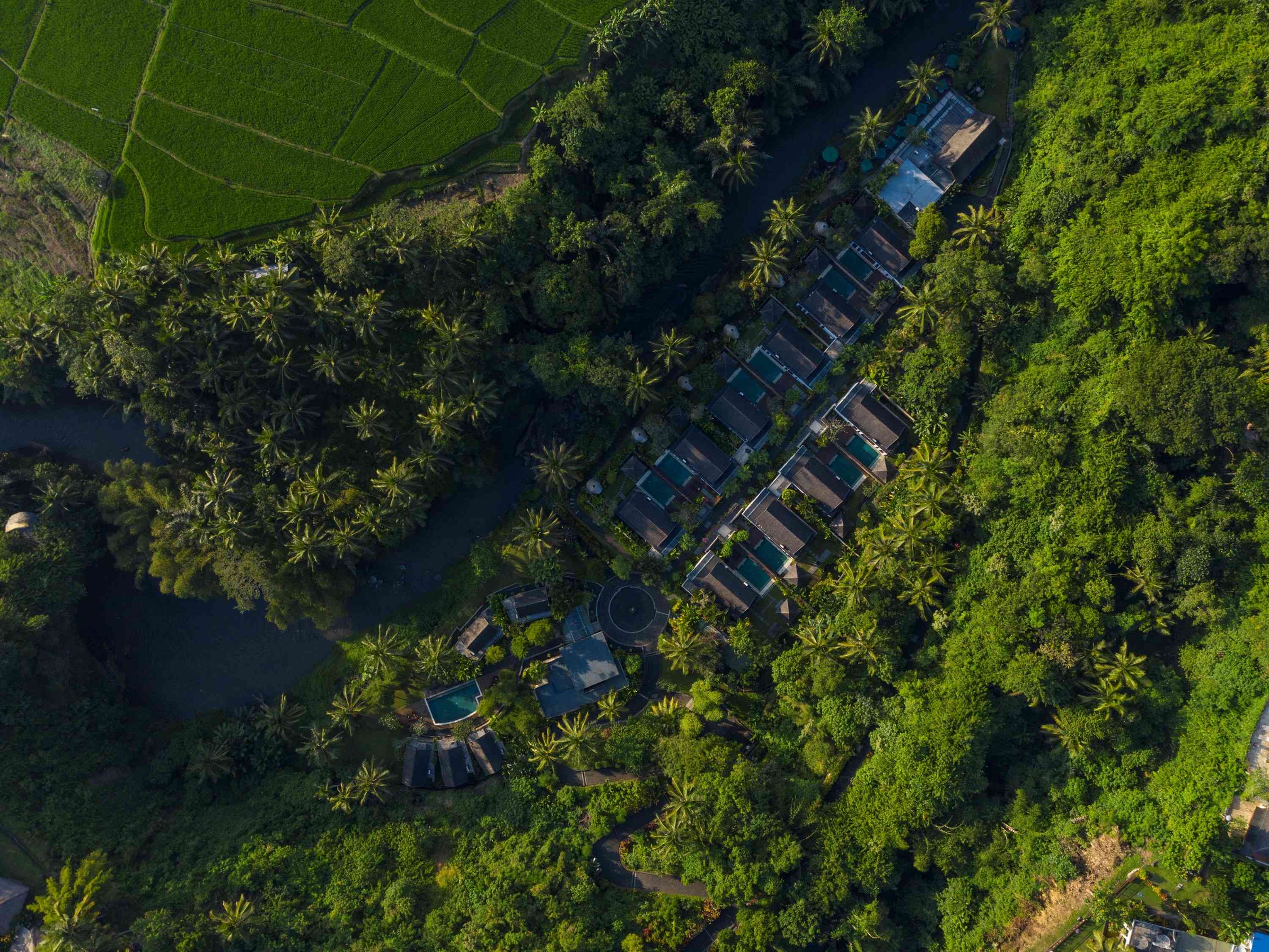 Helicopter View The Samaya Ubud Bali (sumber: https://thesamayabali.com/)