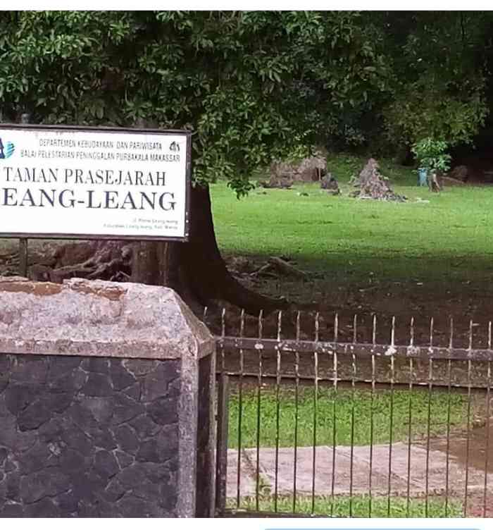 Taman prasejarah leang-leang, sumber foto; dokpri