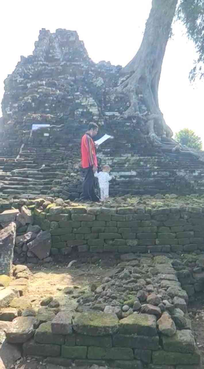 kondisi candi lor di kota Nganjuk (dokpri)