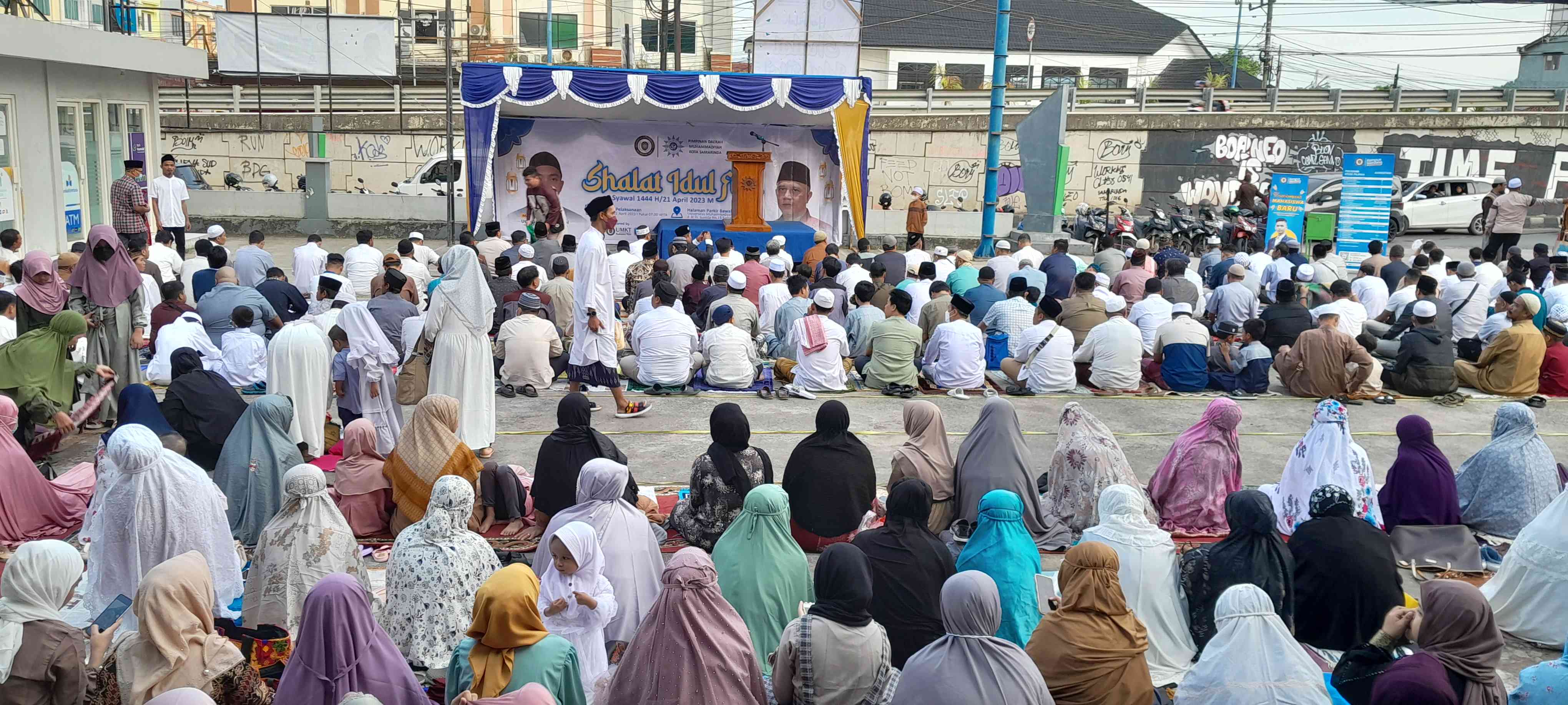 Suasana persiapan Salat Ied 1 Syawal 1444 H (Dok.pri. Siska Artati)