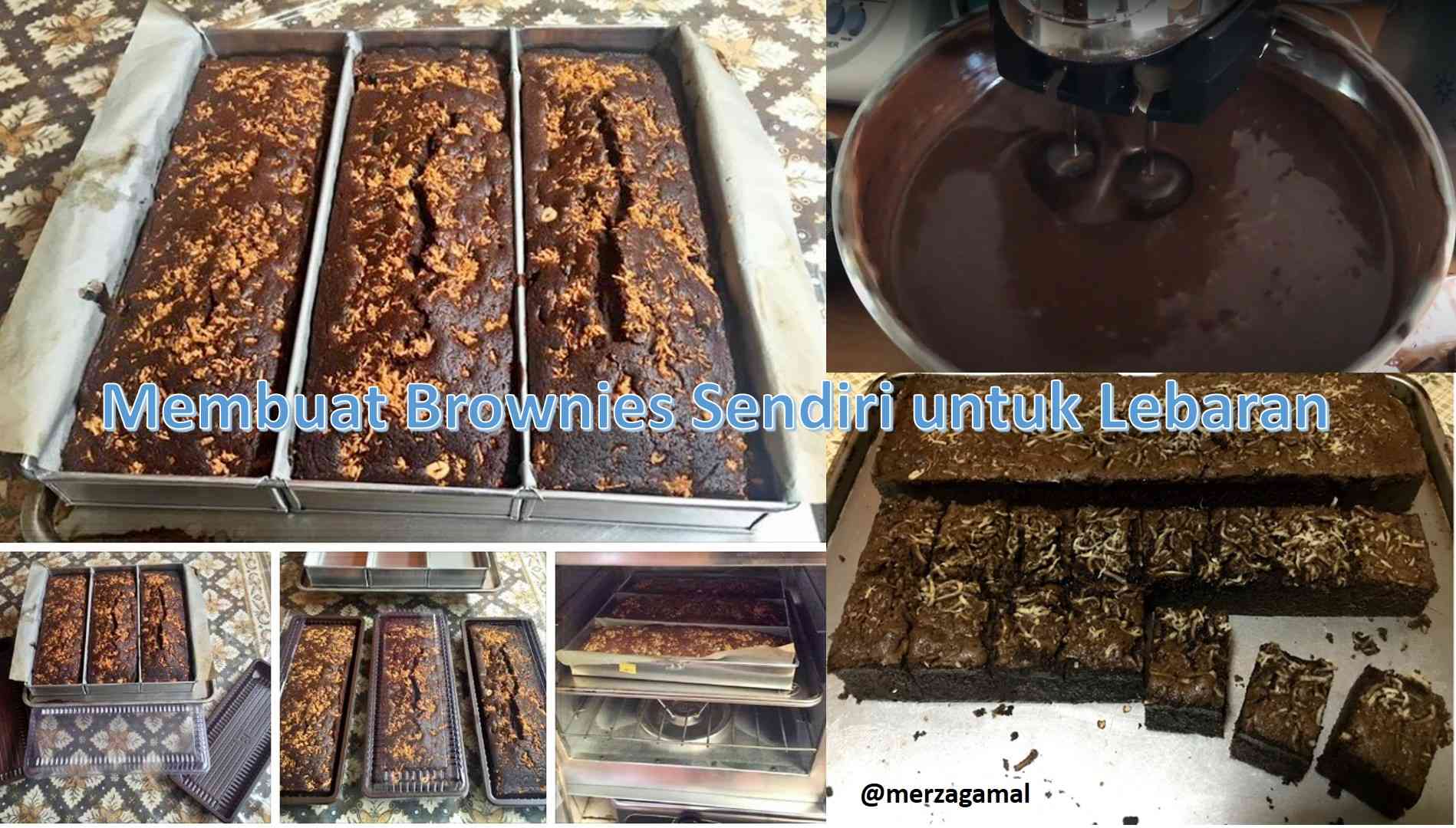 Image: Membuat brownies sendiri, rasanya lebih enak dan hemat serta membuat hubungan keluarga semakin erat. (by Merza Gamal)