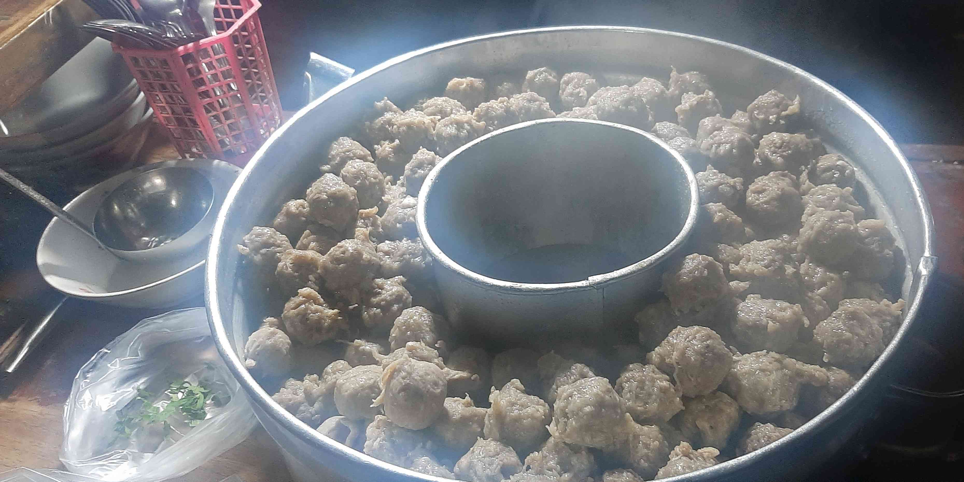 Pentol Bakso dengan Daging sapi. Dokpri