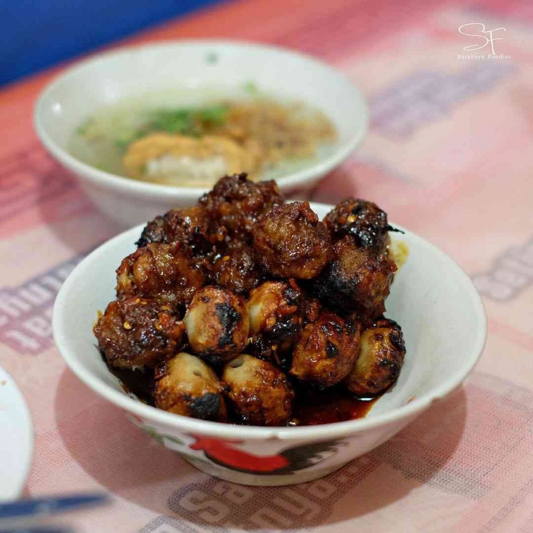 Bakso Bakar Pak Man foto: Instagram @surabayafoodies