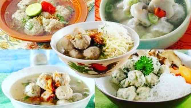 Di lima mangkok ini,  yang mana bakso favoritmu?  Cred. Sajian Sedap dot com