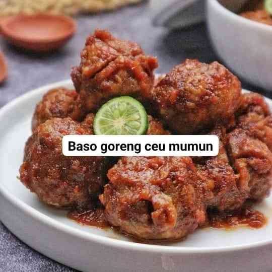 Sumber Foto bakso asam pedas manis dari Ig Bakso goreng Ceu Mumun