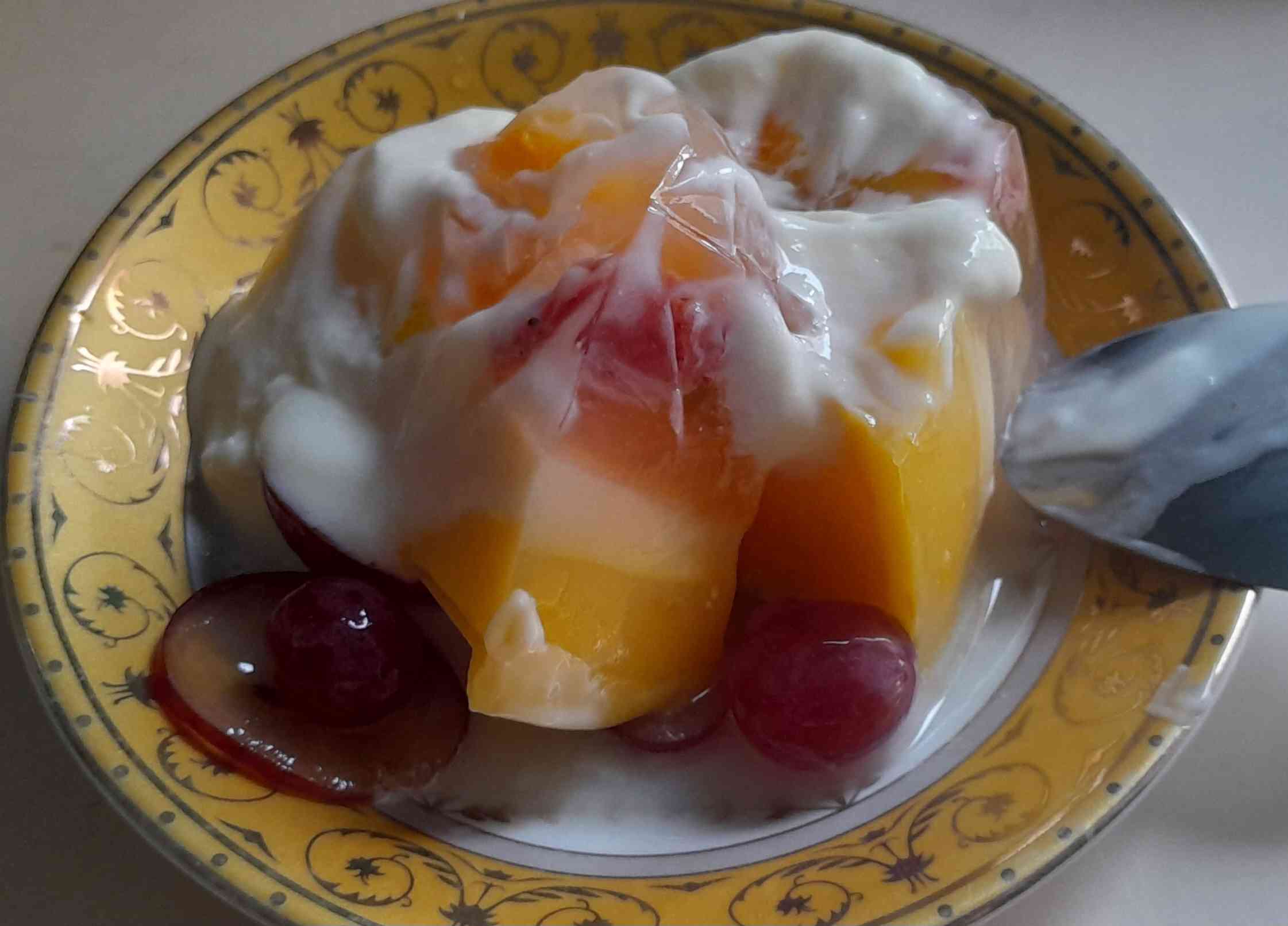 Selapik Puding Buah pagi ini (Dok.Pri. Siska Artati)