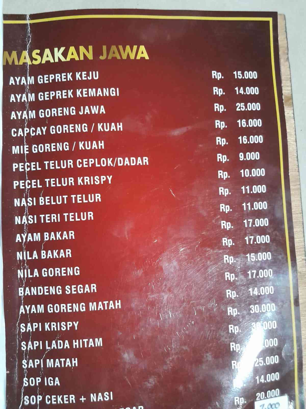 Menu makanan yang variatif (dokpri)