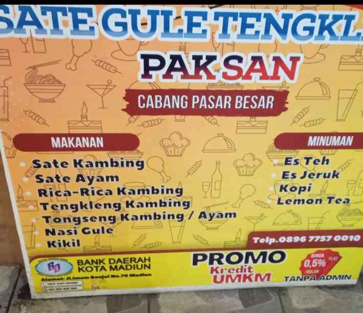 Aneka masakan kambing di SFC (dokpri) 