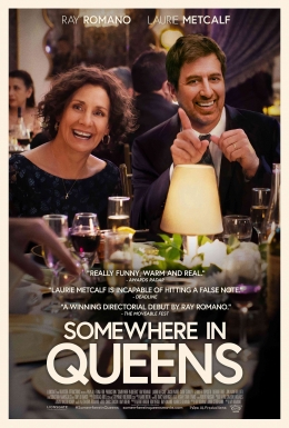 Poster film Somewhere in Queens (2023), foto dari Rotten Tomatoes.