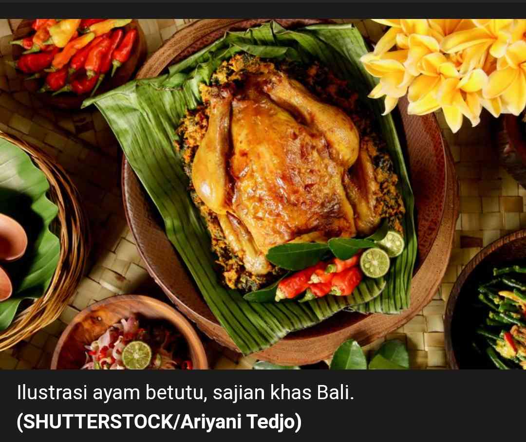 Ilustrasi ayam betutu. Foto by kompas.com