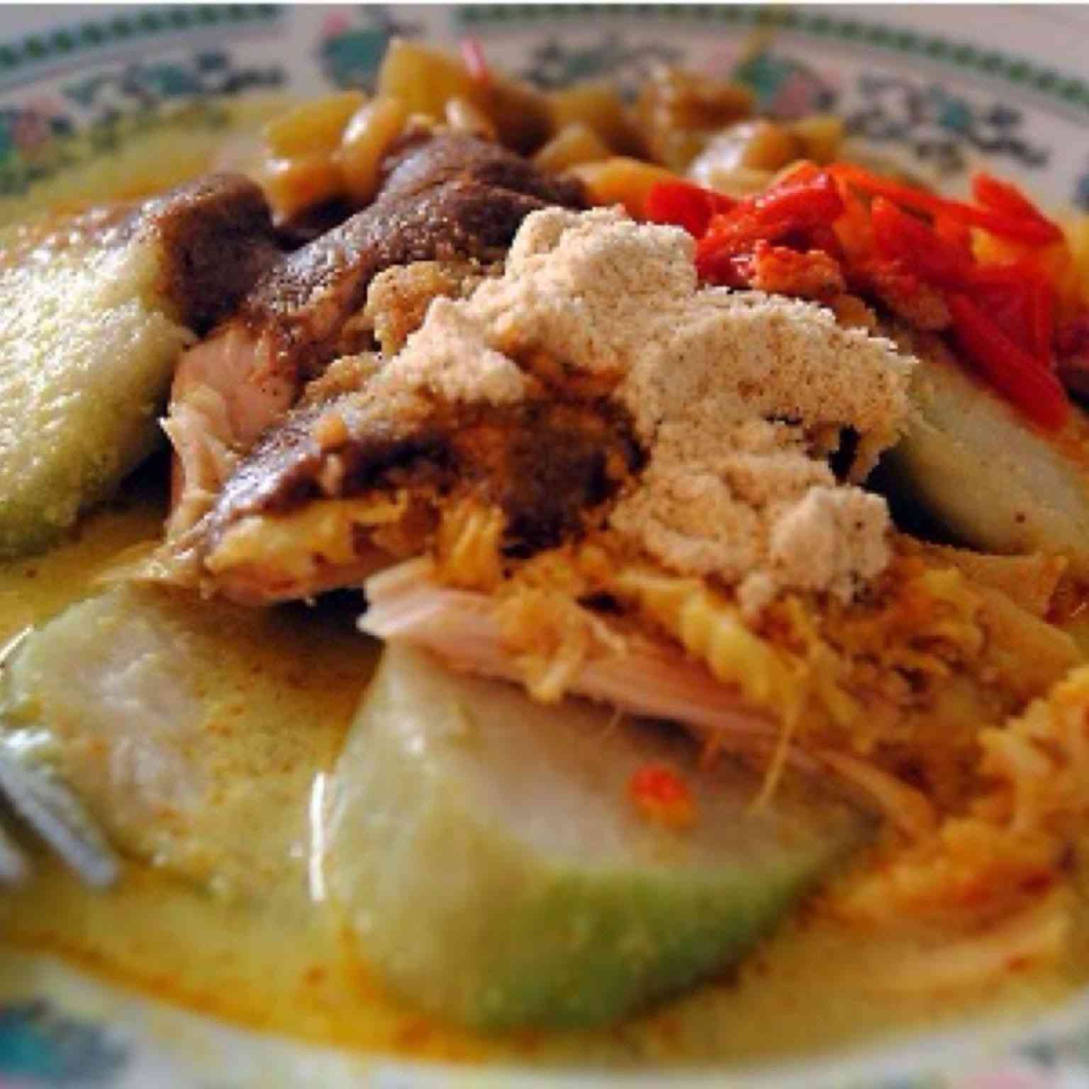 Lontong Cap Go Meh khas Pontianak (sumber gambar : pinterest.com)