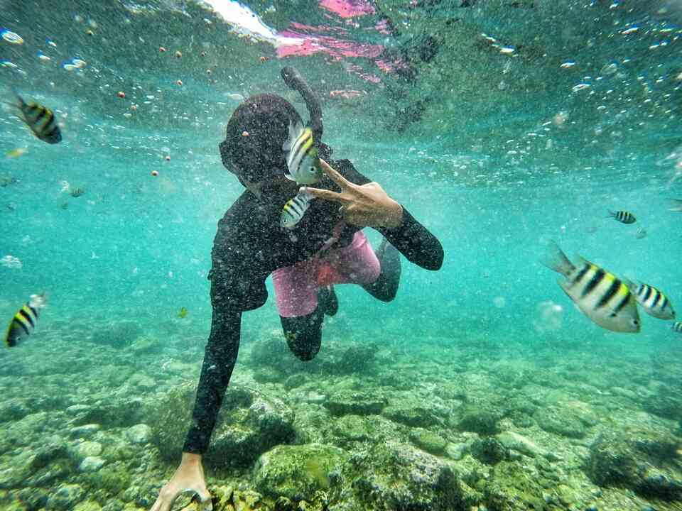 Foto pribadi di Pantai Nglambor.  