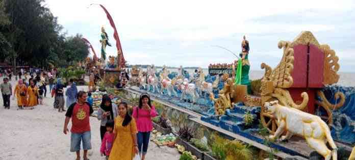 Suasana di Pantai Bali Lestari, Sumut (Foto Jabarnews.com) 