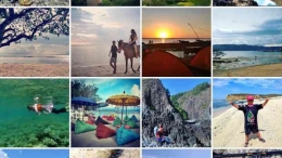 Tangkapan layar dari 8 foto dokpri saya,  koleksi foto pantai-pantai eksotis Lombok. Dokpri