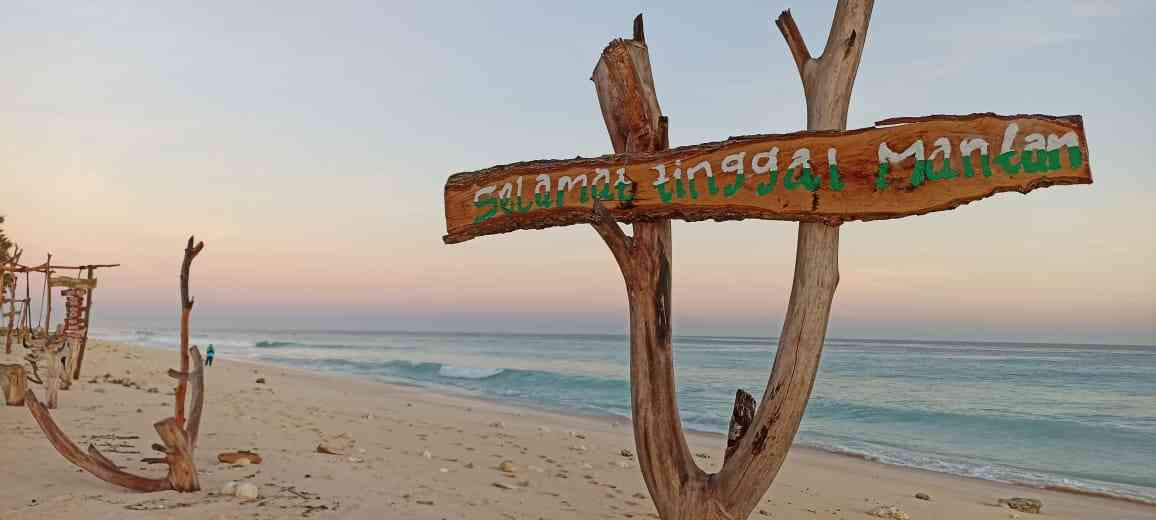 Pantai Mananga Aba enak untuk lari pagi (sumber gambar: dokumen pribadi) 