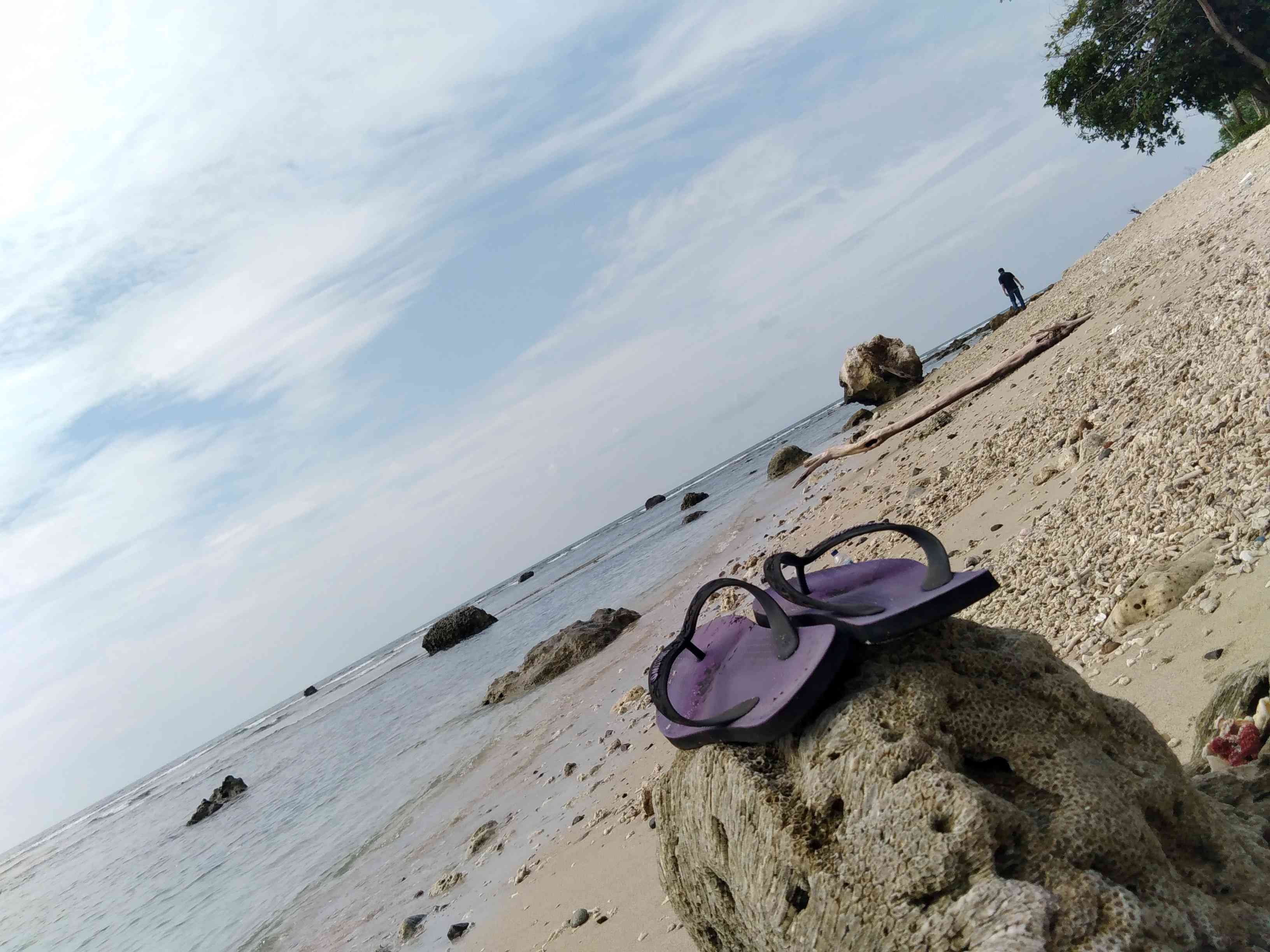 Pantai Batu Hideung, Tanjung Lesung (dok. Pribadi)