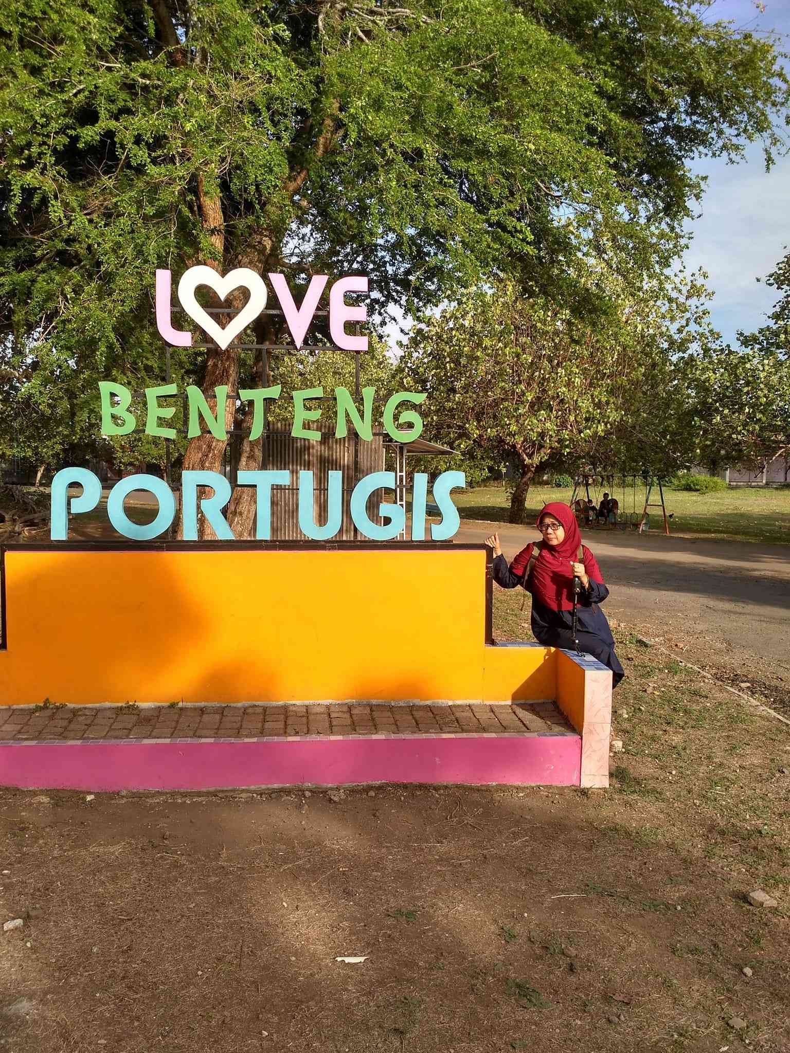  kenangan love Benteng Portugis, dokpri