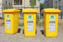 Gelbe-Tonne, penanganan sampah plastik dan daur ulang di Jerman | foto: Nabu.de/ Helge May 