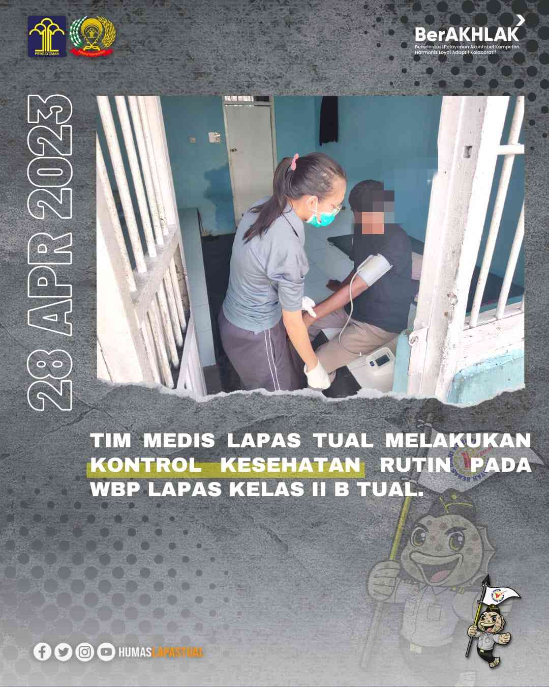 Tim Medis Lapas Tual Melakukan Kontrol Kesehatan Rutin Pada WBP Lapas ...