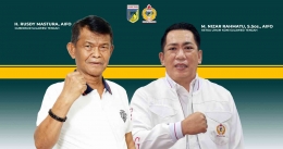 Gubernur Sulteng H Rusdy Mastura AIFO dan Ketua Umum KONI Sulteng M Nizar Rahmatu AIFO
