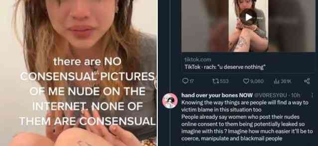 Video kesaksian korban hoax pornografi AI yang beredar di Twitter (Sumber: Akun Twitter Youresyou)