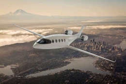 Image from: Koran-Jakarta.com (ilustrasi pesawat listrik masa depan yang sedang mengudara) 