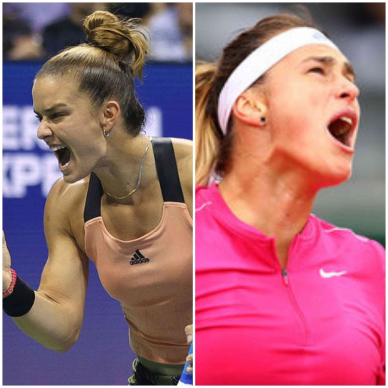 Dua semifinalis tunggal putri Madrid open 2023 Maria Sakkari dan Aryna Sabalenka. Sumber foto : tennisnet.com