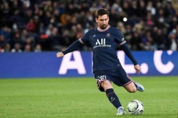 Lionel Messi segera tinggalkan PSG di akhir musim. Sumber: AFP/Alain Jocard via Kompas.com