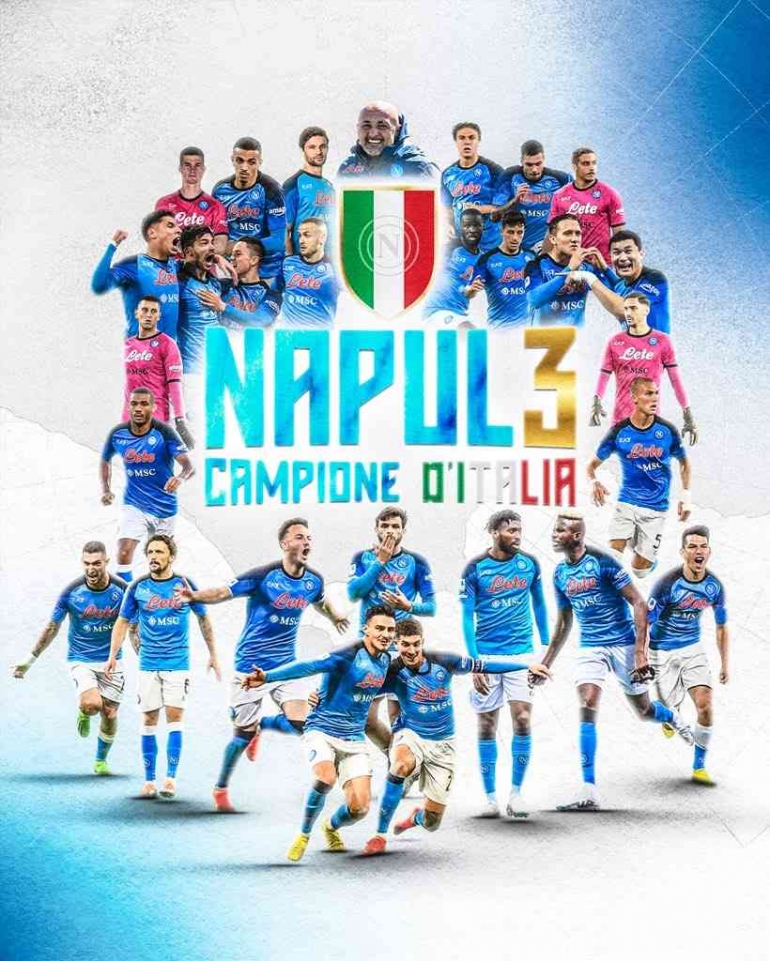 Ilustrasi Napoli scudetto Serie A/ sumber: sscnapoli.it