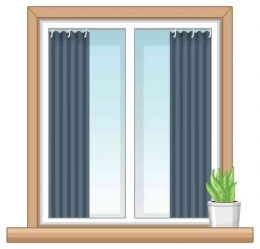Ilustrasi kusen dan kaca jendela yang perlu dirawat mingguan. Sumber : freepik.com/brgfx