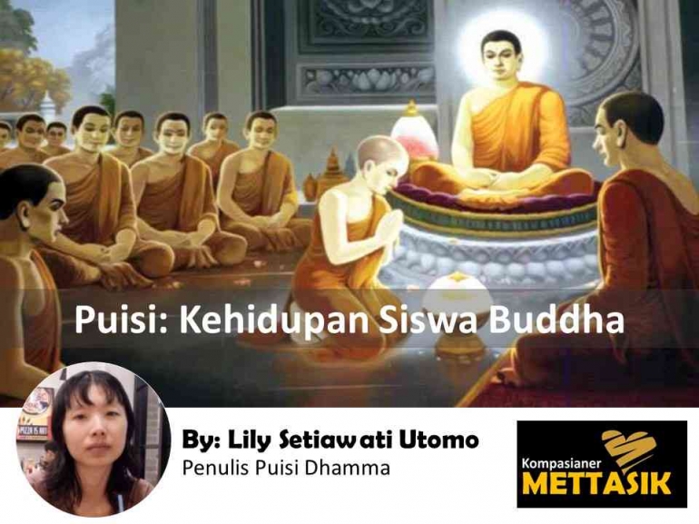 Puisi: Kehidupan Siswa Buddha (gambar: phapnhan.com, diolah pribadi) 
