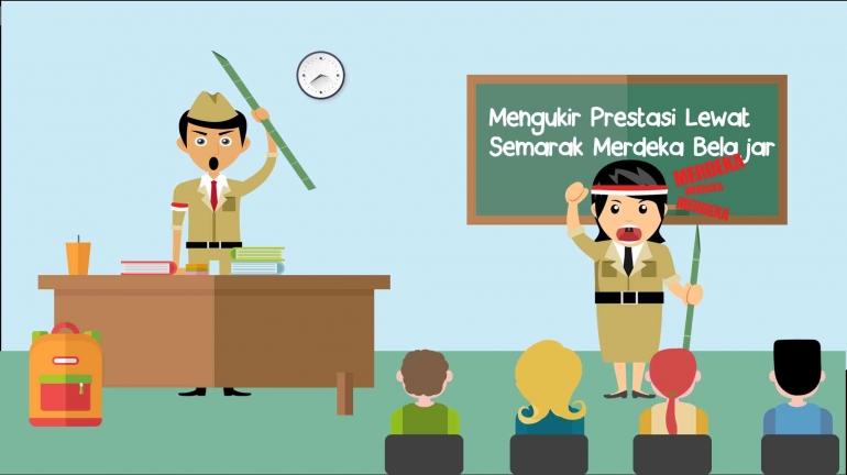 Semarak Merdeka Belajar (ilustrasi gambar: Yanuri6309)