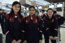 Putri unggulan kedua tim (Foto Facebook.com/Badminton Indonesia) 