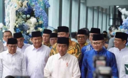 Jokowi dan 6 Ketum parpol/sumber: fajar