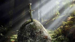 Pedang tertancap di batu (hist233.ds.guilford.edu)