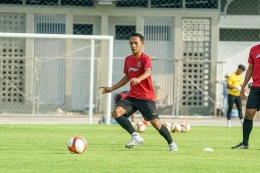 Beckham Putra membuat satu gol saat Indonesia kalahkan Kamboja 2-1. (Dok pssi.org dipublikasikan kompas.com)