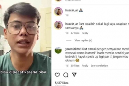 (Tangkapan layar Instagram Husein via Kompas.com)