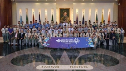 Foto bersama peserta International Youth Scout Forum (Doc. Faza)
