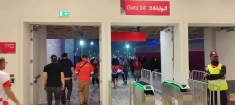 Gerbang masuk dan keluar di stadion Ahmad bin Ali ( Dokumen pribadi penulis )