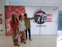 Penulis waktu cosplay di hari Pahlawan 2018 bersama IndiHome dan Telkom Indonesia (Dok. Pribadi)