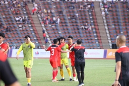 Tangis Haru Perayaan Kemenangan Timnas Indonesia atas Vietnam (PSSI.ORG)