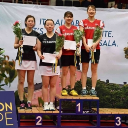 Ganda putri Jepang mendominasi (Foto Facebook.com/Badminton Europe) 