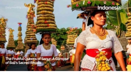 The Fruitful Queens of Sanur: A Glimpse of Bali's Sacred Rituals (dok.Pribadi)