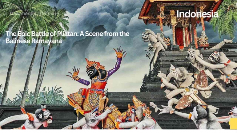 The Epic Battle of Pliatan: A Scene from the Balinese Ramayana (dok.pribadi)